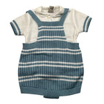 Marlu' Completo 2 Pezzi Maglia-Salopette per Neonato EB5230 BIANCO MARLU' 