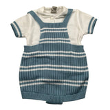 Marlu' Completo 2 Pezzi Maglia-Salopette per Neonato EB5230 BIANCO MARLU' 