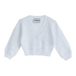 Iceberg Cardigan Tinta Unita Traforato per Bambina MGICE5152B BIANCO ICEBERG 