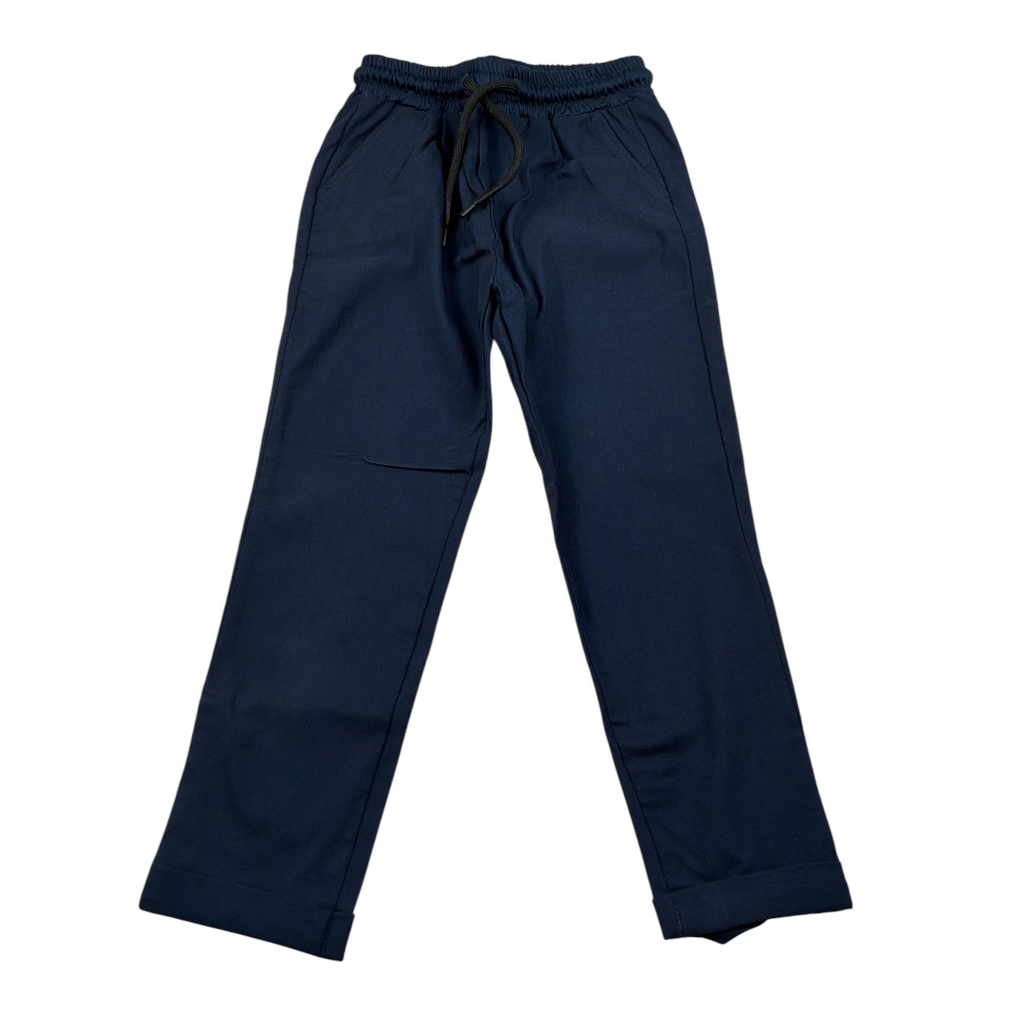 Cesare Paciotti Pantalone tinta unita con Elastico In Vita Blu per Bambino PTP0130B BLU CESARE PACIOTTI 
