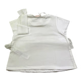 Liu Jo T-Shirt Tinta Unita Girocollo con Tulle per Neonata KA5134 BIANCO LIU JO 