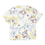 Timberland T-Shirt Girocollo Tinta Unita con Stampe per Neonato T60386 PANNA TIMBERLAND 
