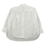 Dondup Camicia Manica Lunga Tinta Unita con Ricamo Logo per Bambina DFCA037 BIANCO DONDUP 