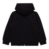 Diesel Felpa con Zip E Cappuccio Tinta Unita con Logo per Bambino J02244 NERO DIESEL 