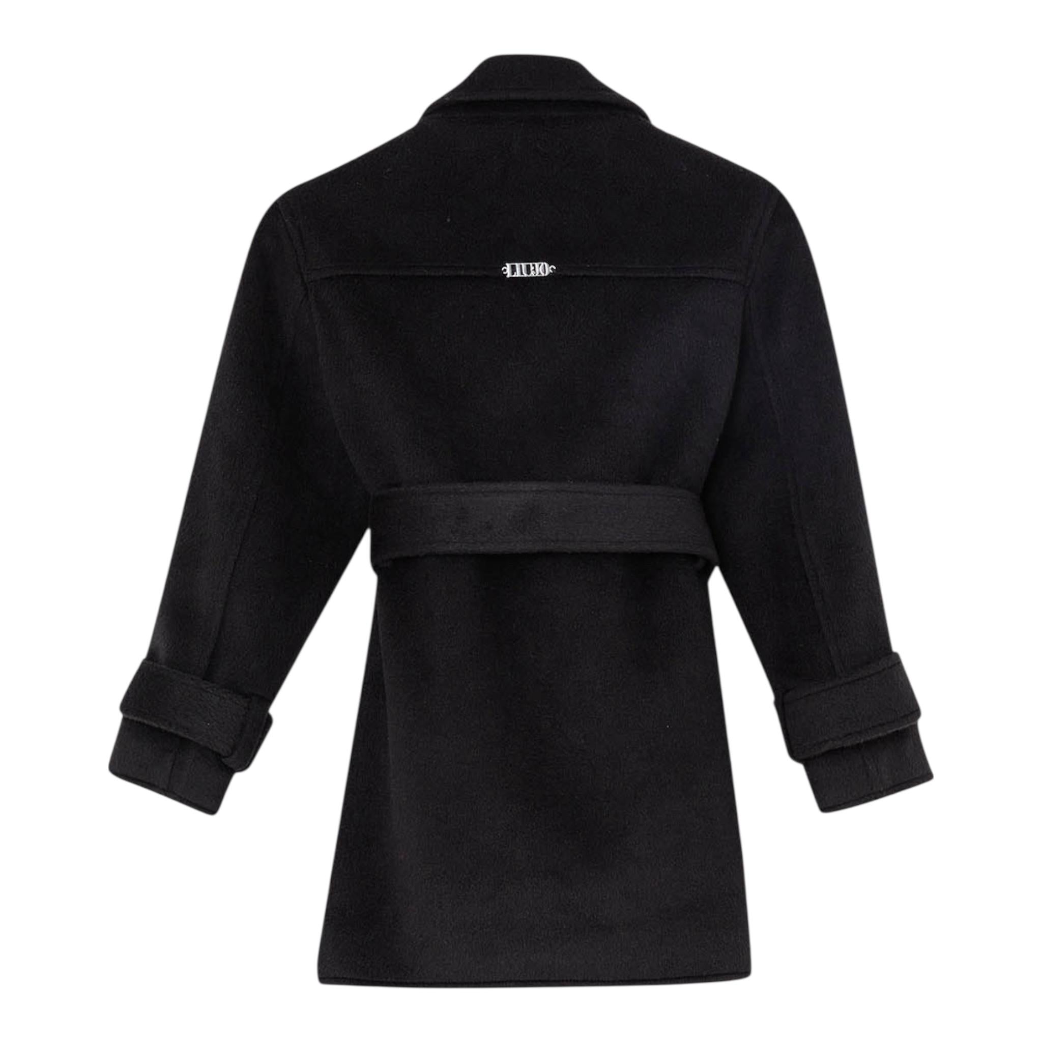 LIU JO cappotto tinta unita con bottoni Nero per Bambina GF4171X NERO LIU JO 