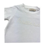 Trussardi T-Shirt Girocollo Tinta Unita con Logo per Neonato TIP26010TS BIANCO TRUSSARDI 