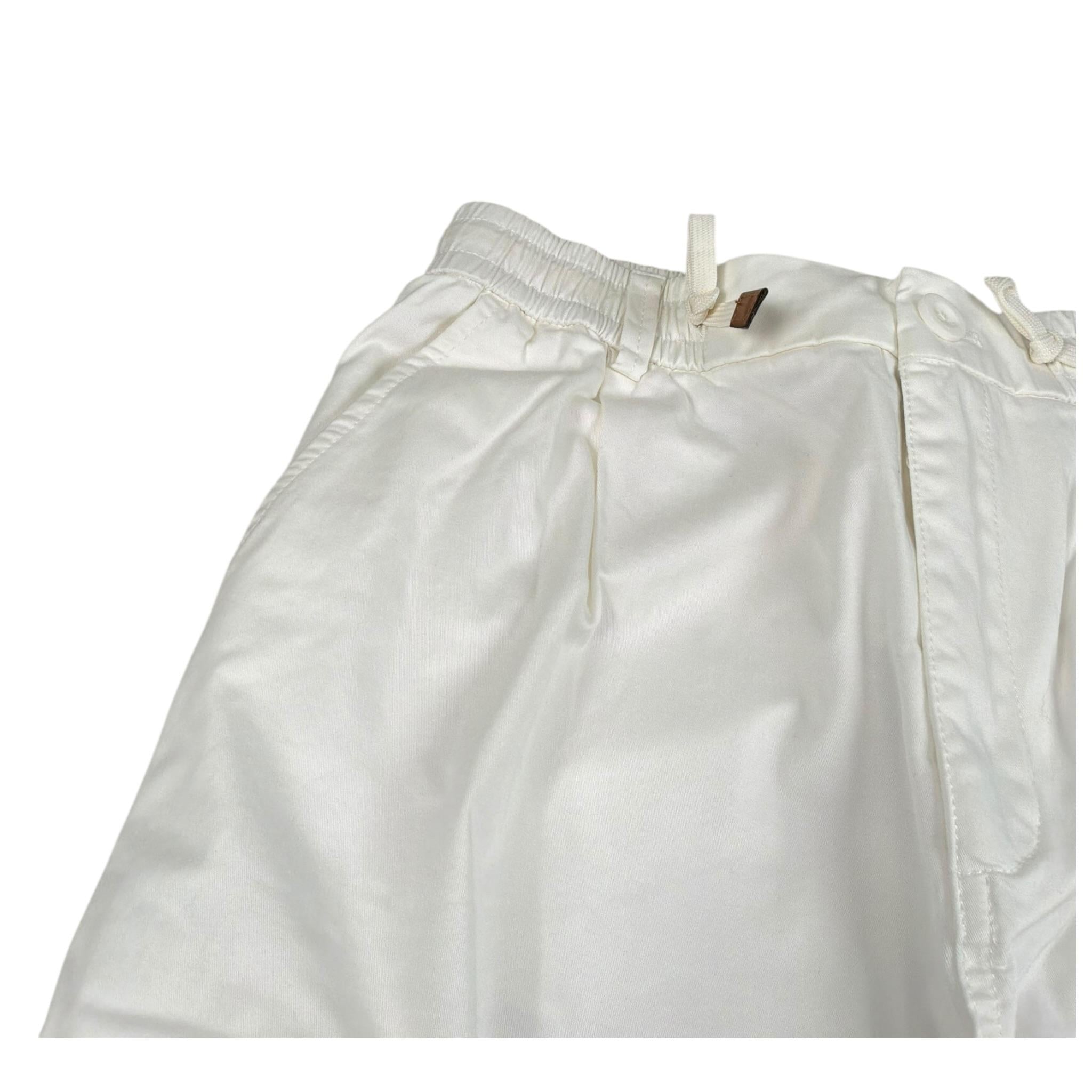 Jeckerson Pantalone Tinta Unita con Elastico In Vita per Bambino J3872 BIANCO JECKERSON 