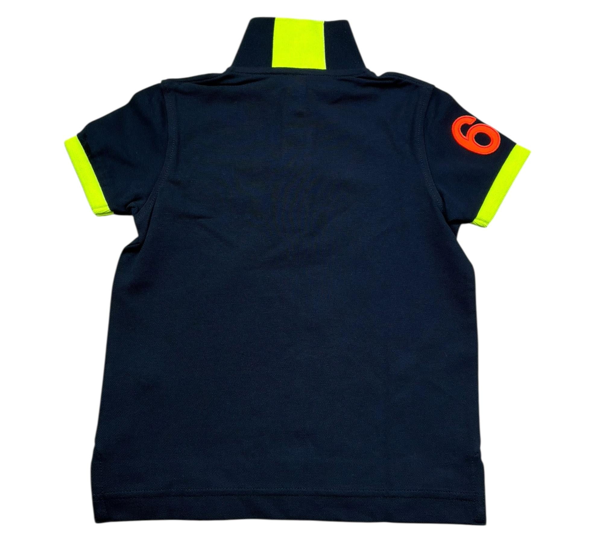 Sun68 Polo Mezza Manica Tinta Unita con Logo per Neonato A32320 BLU SUN68 