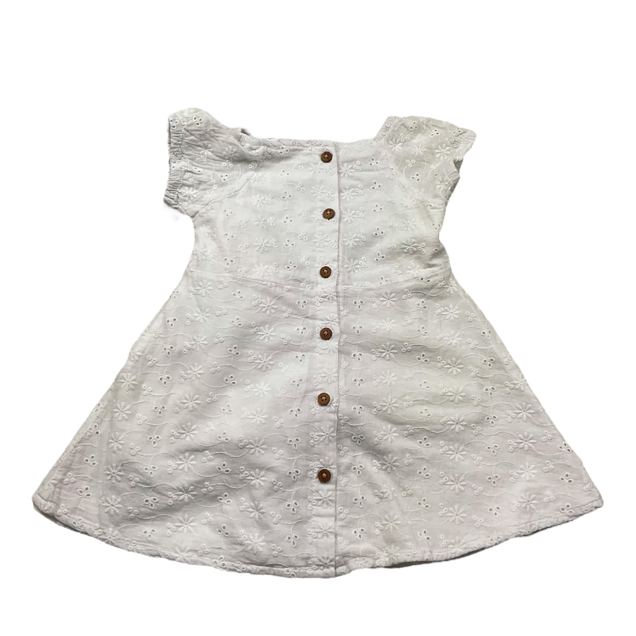 Guess Abito Mezza Manica Tinta Unita con Culotte per Neonata A4GK02WG680 BIANCO GUESS 