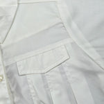 Please Camicia Modello Crop tinta unita Mezza Manica Bianco per Bambina CC93270G72 BIANCO PLEASE 