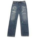 DOLCE & GABBANA jeans tinta unita con strappi Blu per Bambino L42F45 BLU DOLCE & GABBANA 