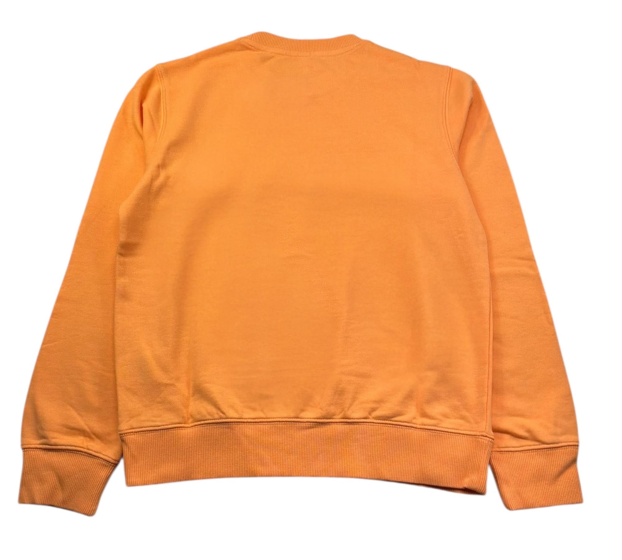 Suns68 Felpa Chiusa Girocollo Tinta Unita con Logo per Bambino F34303J ARANCIONE SUNS68 