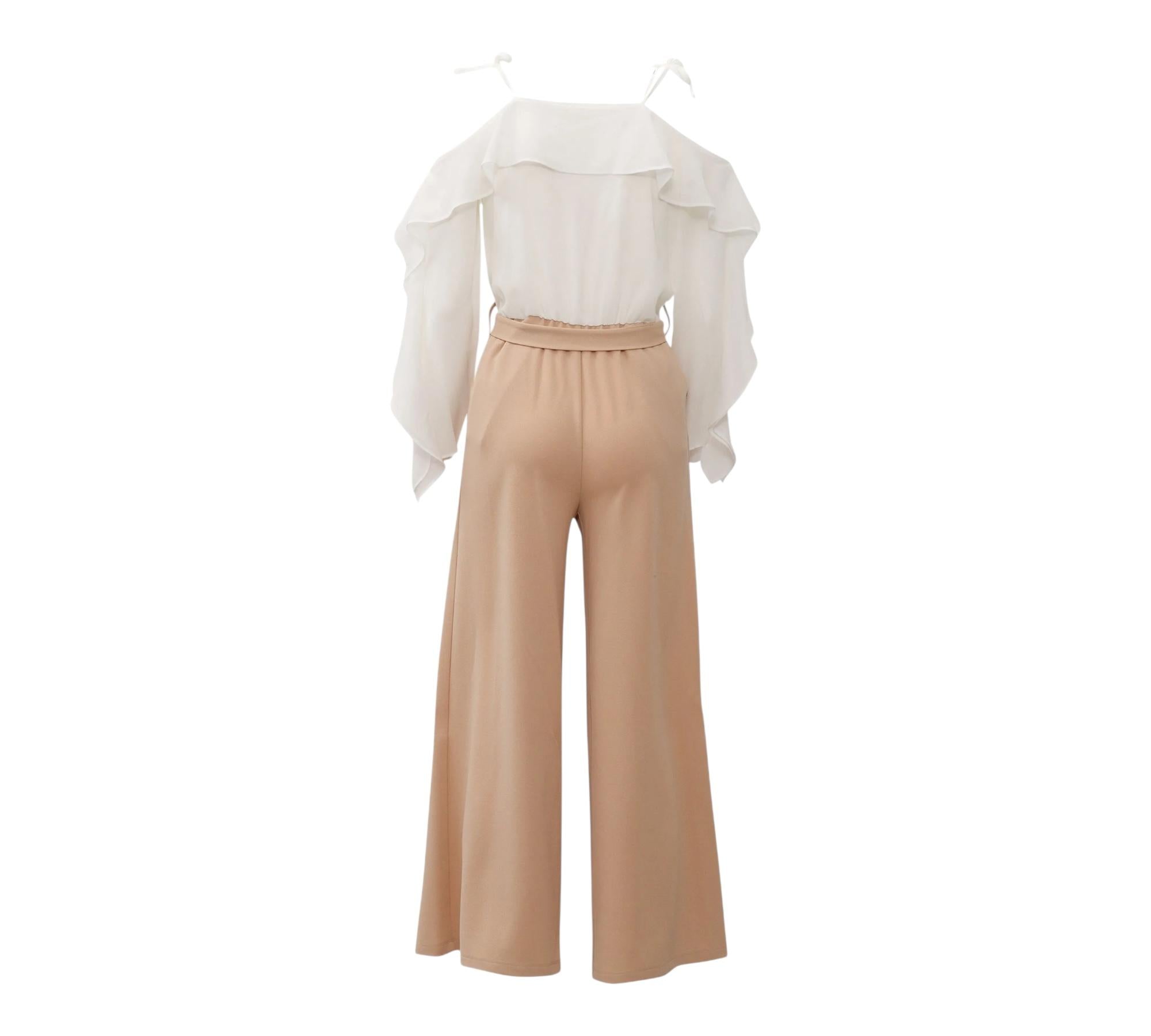 Liu Jo Tuta Bicolore Manica Lunga per Bambina GA5157X BIANCO/BEGIE LIU JO 