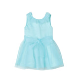 Liu Jo Abito Giromanica Tinta Unita con Tulle per Bambina KA4105T3857 VERDE ACQUA LIU JO 