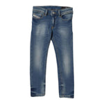 Diesel Jeans Tinta Unita con Girovita Regolabile per Bambino 00J3Y1 BLU DIESEL 