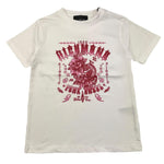 JOHN RICHMOND t-shirt girocollo tinta unita con stampa in contrasto Bianco per Bambina RGA25095TS BIANCO JOHN RICHMOND 