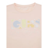 Guess T-Shirt Girocollo Tinta Unita con Stampa per Bambina J5GI14K6YW4 ROSA GUESS 