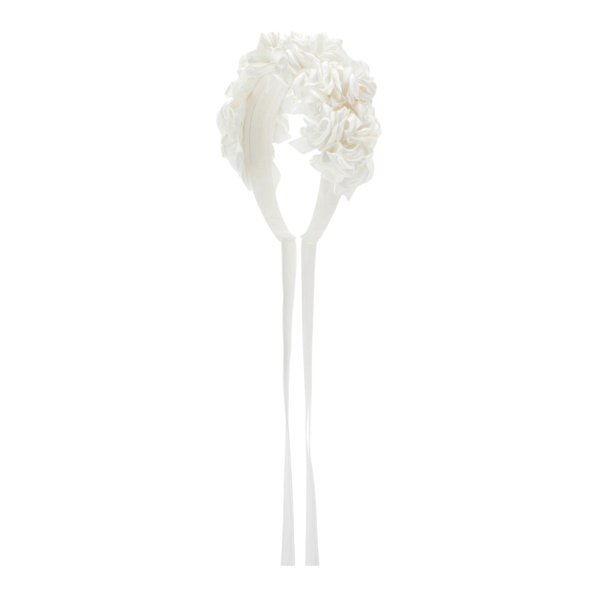 Monnalisa Cerchietto Tinta Unita con Applicazioni per Bambina CERMN BIANCO MONNALISA 