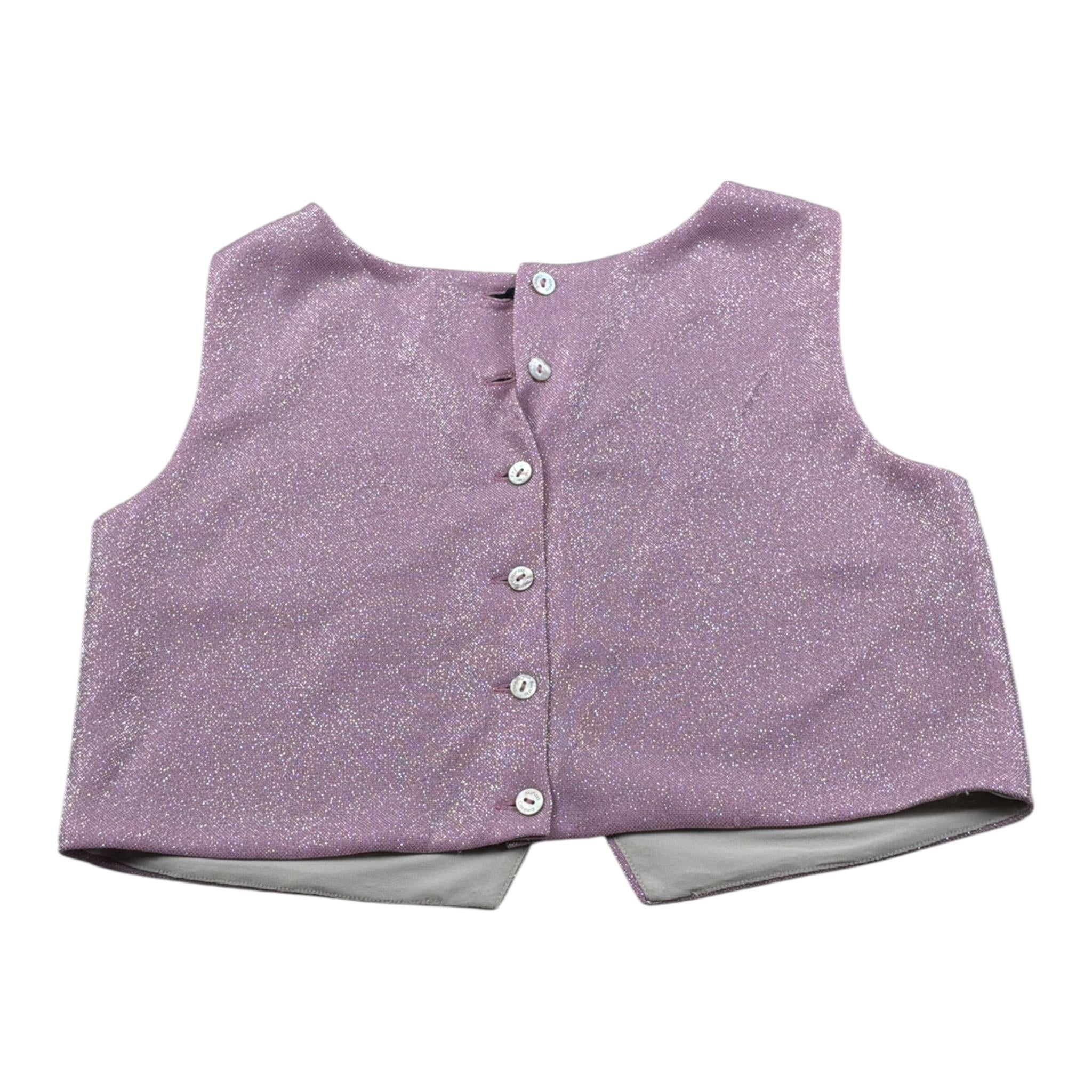 Nunzia Corinna Top Tinta Uita Giromanica Rosa per Bambina NJ4216210 ROSA NUNZIA CORINNA 