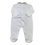 Lalalu' Tutina Tinta Unita con Applicazioni per Neonata E25T63 BIANCO LALALU' 