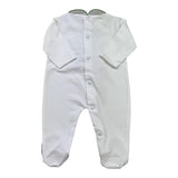 Lalalu' Tutina Tinta Unita con Applicazioni per Neonata E25T63 BIANCO LALALU' 