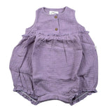 Teddy E Minou Pagliaccetto Giromanica Tinta Unita per Neonata E25TU036C0070 LILLA TEDDY E MINOU 