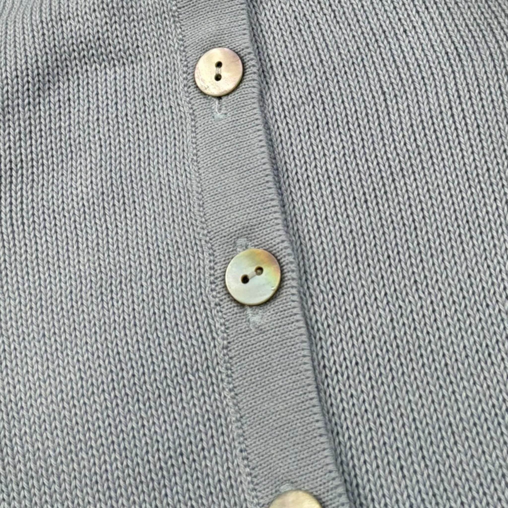 Seerose Cardigan Tinta Unita con Bottoni per Neonata 502 AZZURRO SEEROSE 