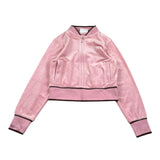 Juicy Couture Felpa Tinta Unita con Zip E Brillantini per Bambina JBX6602 ROSA JUICY COUTURE 