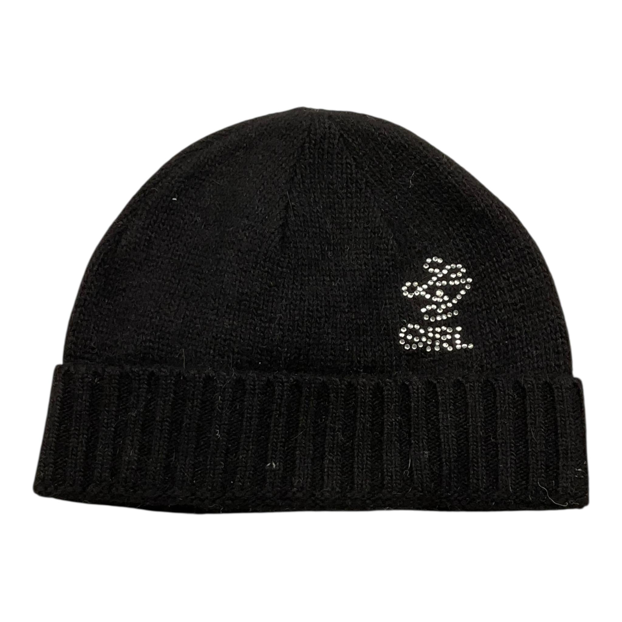 LIU JO cappello tinta unita con brillantini Nero per Bambina I67171797 NERO LIU JO 