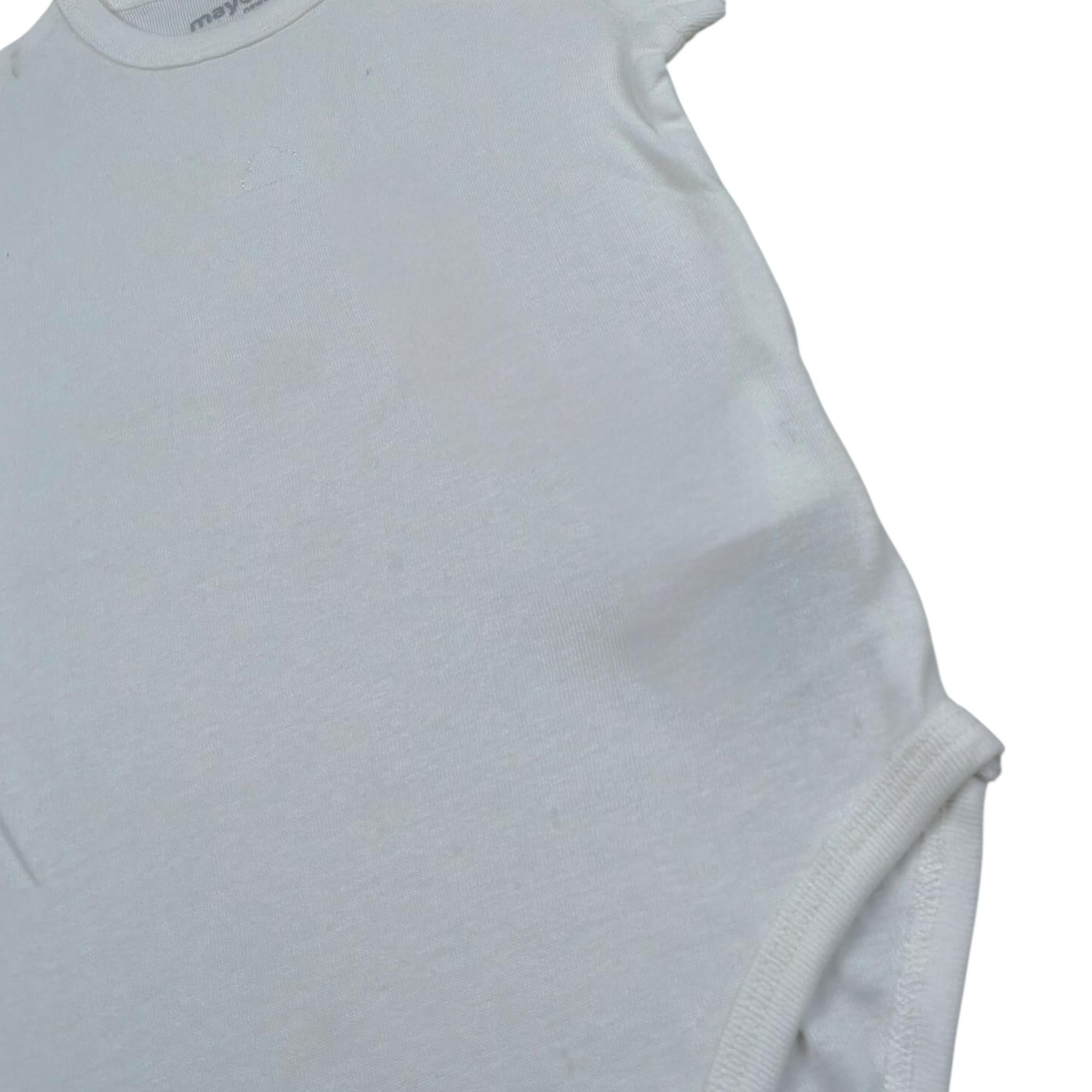 Mayoral Body Tinta Unita Mezza Manica con Stampa per Neonato 2761 BIANCO MAYORAL 