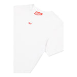 Diesel T-Shirt Girocollo Tinta Unita con Stampa per Bambino J02237 BIANCO DIESEL 