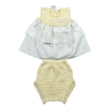 Paz Rodriguez Completo 2 Pezzi Camicia-Coulotte per Neonata 027122294 BIANCO/GIALLO PAZ RODRIGUEZ 