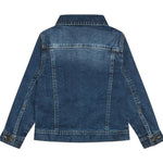 Guess Giubbino In Denim Tinta Unita con Stelle per Neonata N0BL08D4H60 BLU GUESS 