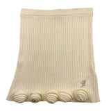 MISS BLUMARINE gonna tinta unita in maglia Panna per Bambina IF3065MA51L PANNA MISS BLUMARINE 