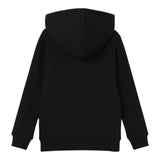 NAME.IT felpa chiusa con cappuccio tinta unita con stampa Nero per Bambino 13232823 NERO NAME.IT 