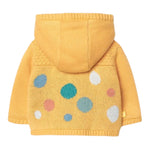 BOBOLI felpa in maglia tinta unita con cappuccio Giallo per Neonato 119102 GIALLO BOBOLI 