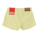 Diesel Short tinta unita con Girovita Regolabile Giallo per Bambina J01274 GIALLO DIESEL 