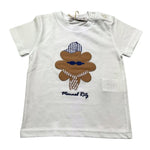 Manuel Ritz T-Shirt Girocollo Tinta Unita con Stampa per Neonato MR3107N BIANCO MANUEL RITZ 