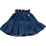 Le Bebe Gonna Tinta Unita con Elastico In Vita per Neonata LBG6421 BLU LE BEBE 