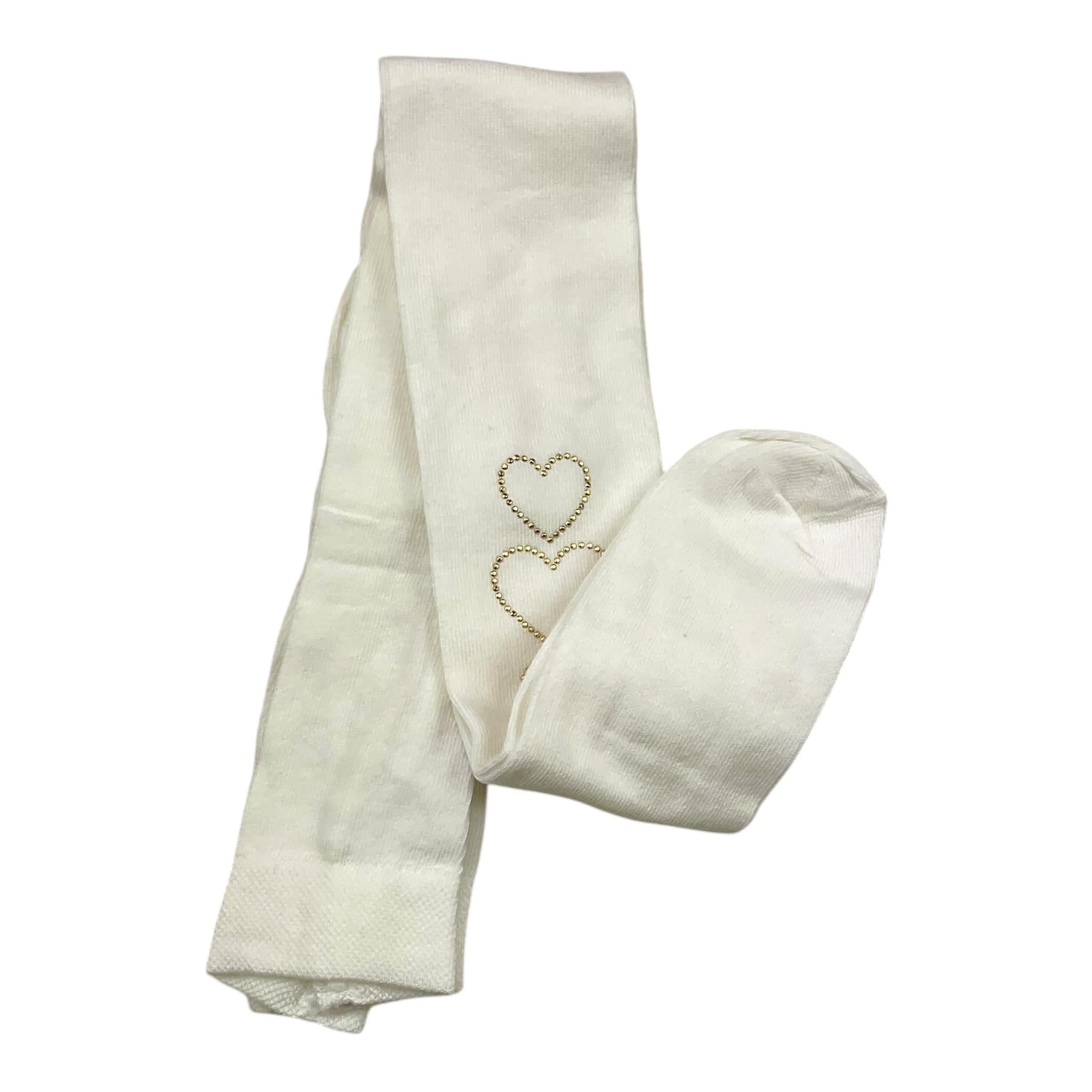 LIU JO calze tinta unita con stampa Bianco per Bambina KF3144 BIANCO LIU JO 