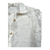 Michael Kors Abito Mezza Manica Tinta Unita con Ricami per Bambina R30295 BIANCO MICHAEL KORS 