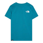 The North Face T-Shirt Girocollo Tinta Unita con Stampa per Bambino NF0A8DRN6H0 BLU THE NORTH FACE 