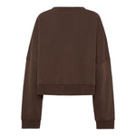 Dsquared2 Felpa Chiusa Tinta Unita con Logo per Bambina DQ2933 MARRONE DSQUARED2 