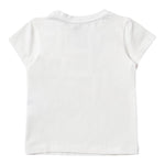 Liu Jo T-Shirt Girocollo Tinta Unita con Brillantini per Bambina KA4142 BIANCO LIU JO 