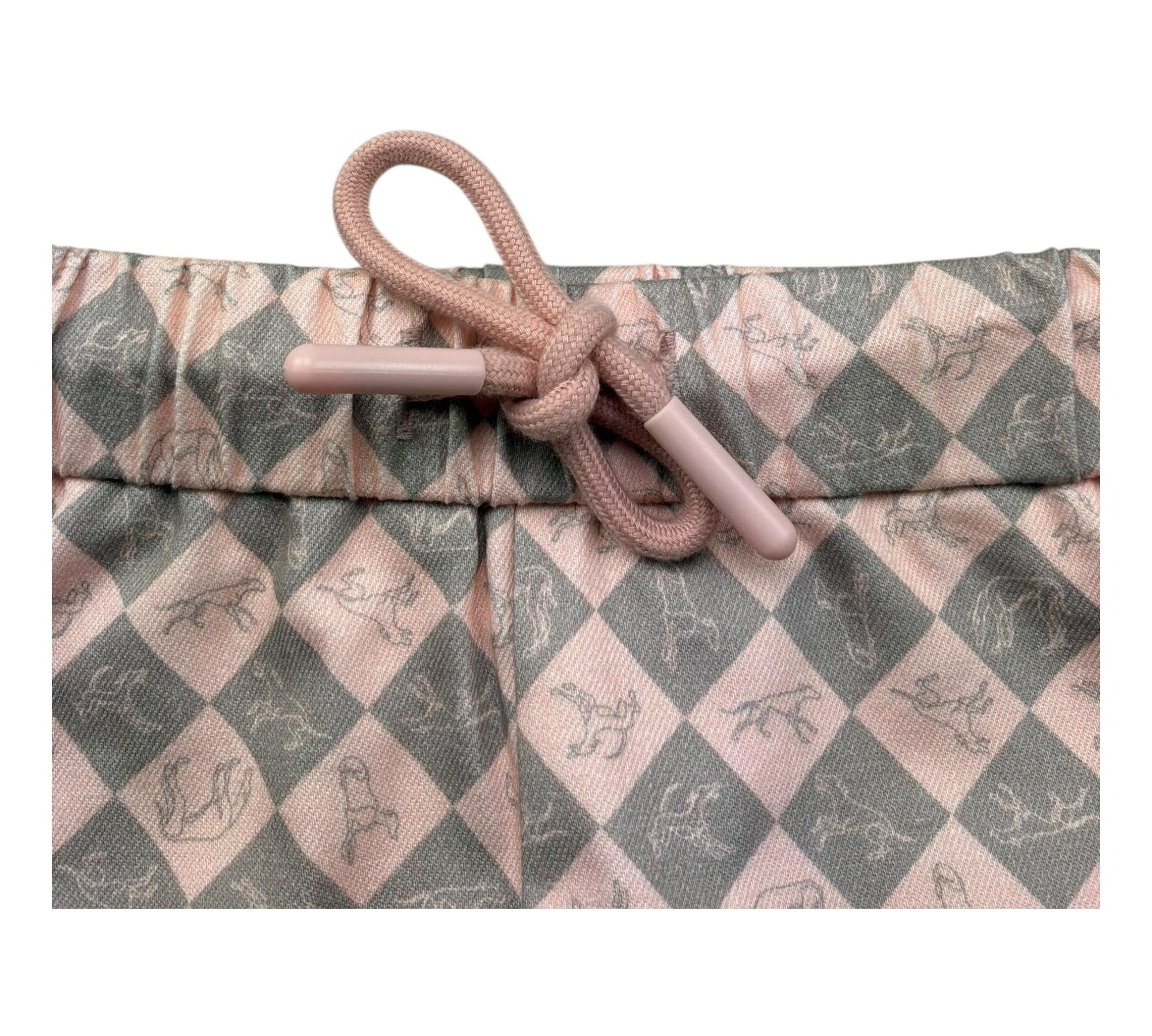 Trussardi Short Stampa Fantasia con Elastico In Vita per Neonata TIP26132SH ROSA TRUSSARDI 