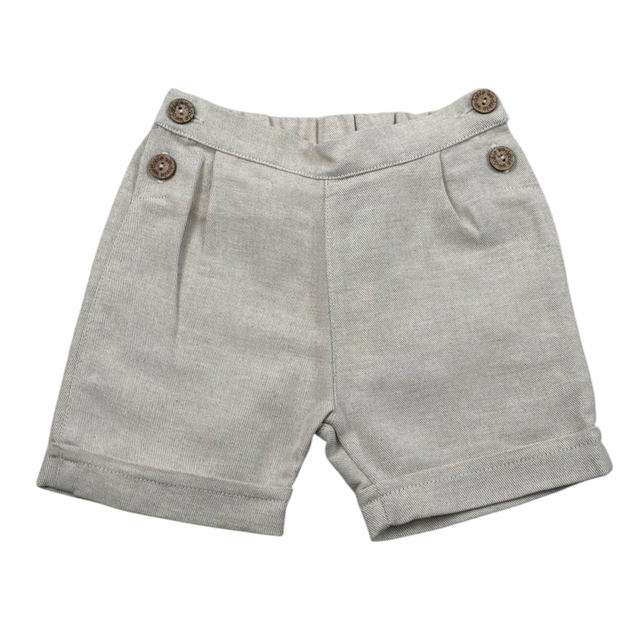 Wedoble Bermuda Tinta Unita con Elastico In Vita per Neonato V2416922A BEIGE WEDOBLE 