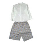 Barcellino Completo 2 Pezzi Camicia-Bermuda per Bambino 120110NJX BIANCO BARCELLINO 
