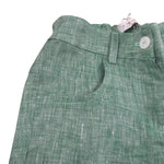 Le Coconne Pantalone Tinta Unita Modello Zampa per Bambina LCN2079 VERDE LE COCONNE 