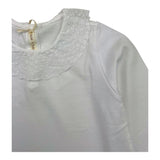 ZHOE & TOBIAH shirt tinta unita con colletto con ricami Bianco per Bambina BSS5 BIANCO ZHOE & TOBIAH 