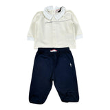 Cesare Paciotti Completo 2 Pezzi Shirt-Ghettina per Neonato CPP5102NX PANNA/BLU CESARE PACIOTTI 